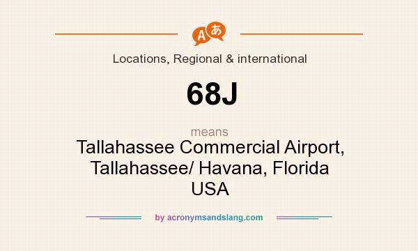 What does 68J mean? It stands for Tallahassee Commercial Airport, Tallahassee/ Havana, Florida USA