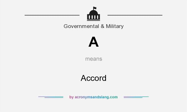 What does A mean? It stands for Accord