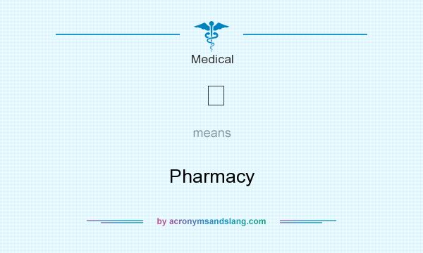 What does ℞ mean? It stands for Pharmacy