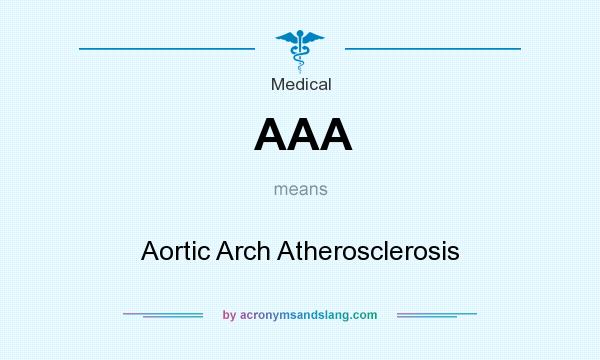 What does AAA mean? It stands for Aortic Arch Atherosclerosis