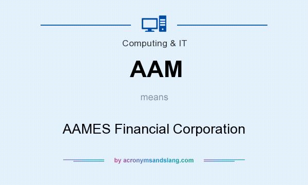 What does AAM mean? It stands for AAMES Financial Corporation