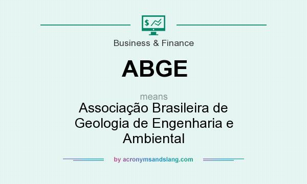 What does ABGE mean? It stands for Associação Brasileira de Geologia de Engenharia e Ambiental