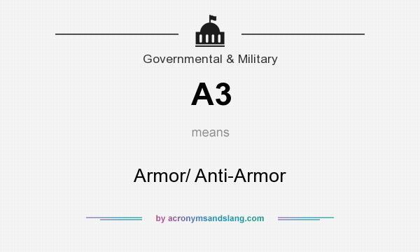 What does A3 mean? It stands for Armor/ Anti-Armor