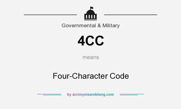 What does 4CC mean? It stands for Four-Character Code