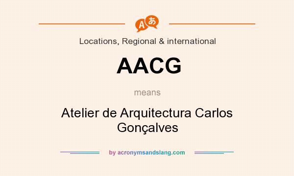 What does AACG mean? It stands for Atelier de Arquitectura Carlos Gonçalves