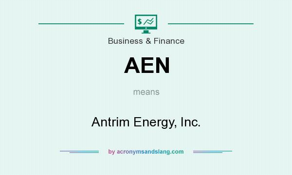 What does AEN mean? It stands for Antrim Energy, Inc.