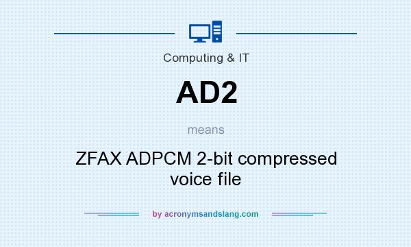 What does AD2 mean? It stands for ZFAX ADPCM 2-bit compressed voice file