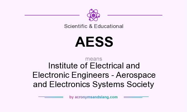 What does AESS mean? It stands for Institute of Electrical and Electronic Engineers - Aerospace and Electronics Systems Society