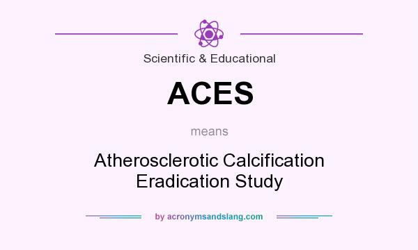 What does ACES mean? It stands for Atherosclerotic Calcification Eradication Study