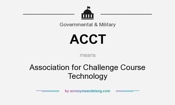 What does ACCT mean? It stands for Association for Challenge Course Technology