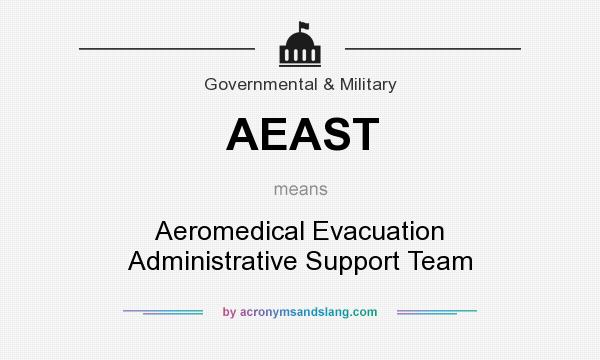 What does AEAST mean? It stands for Aeromedical Evacuation Administrative Support Team
