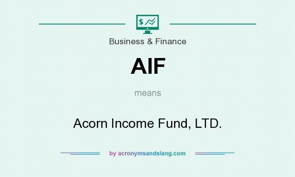 What does AIF mean? It stands for Acorn Income Fund, LTD.