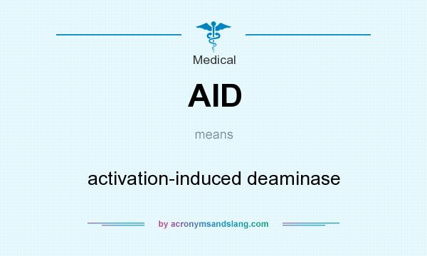 What does AID mean? It stands for activation-induced deaminase