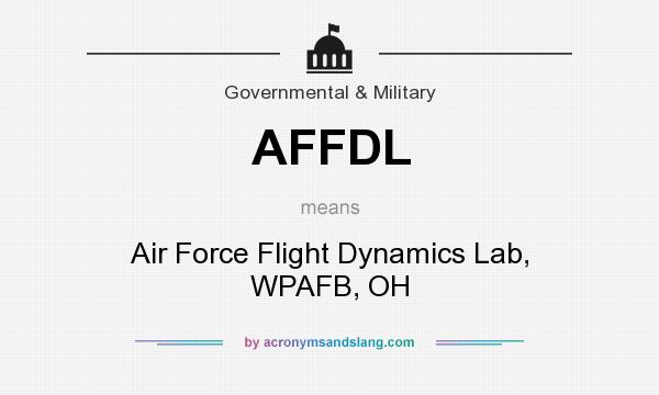 What does AFFDL mean? It stands for Air Force Flight Dynamics Lab, WPAFB, OH
