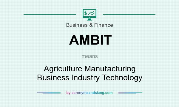 What does AMBIT mean? It stands for Agriculture Manufacturing Business Industry Technology