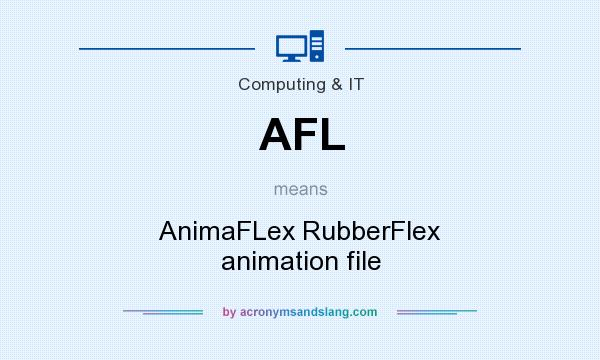 What does AFL mean? It stands for AnimaFLex RubberFlex animation file
