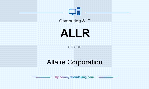 What does ALLR mean? It stands for Allaire Corporation