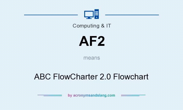What does AF2 mean? It stands for ABC FlowCharter 2.0 Flowchart