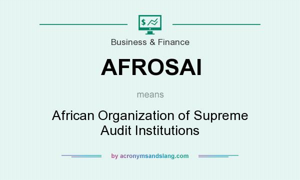 What does AFROSAI mean? It stands for African Organization of Supreme Audit Institutions