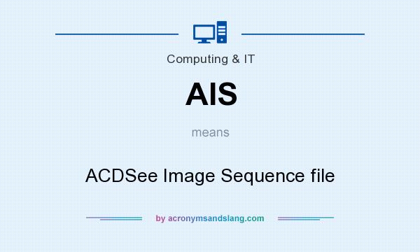 What does AIS mean? It stands for ACDSee Image Sequence file