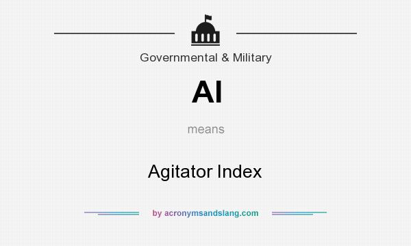What does AI mean? It stands for Agitator Index