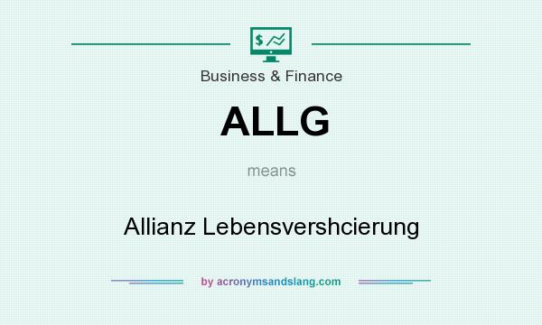 What does ALLG mean? It stands for Allianz Lebensvershcierung