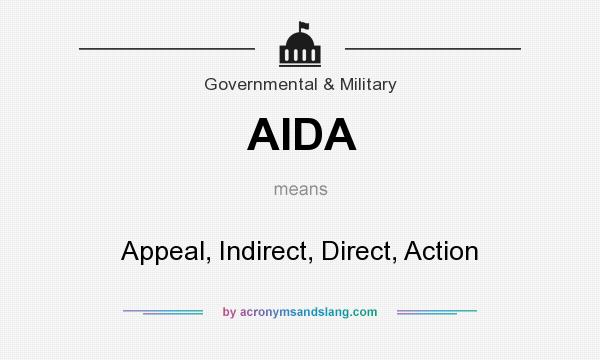 What does AIDA mean? It stands for Appeal, Indirect, Direct, Action