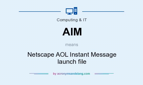 What does AIM mean? It stands for Netscape AOL Instant Message launch file