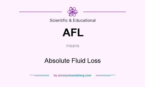 What does AFL mean? It stands for Absolute Fluid Loss