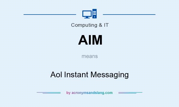 What does AIM mean? It stands for Aol Instant Messaging
