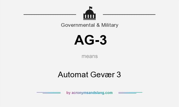 What does AG-3 mean? It stands for Automat Gevær 3