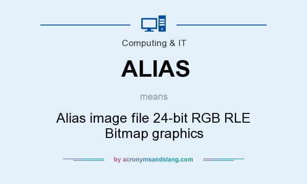 What does ALIAS mean? It stands for Alias image file 24-bit RGB RLE Bitmap graphics