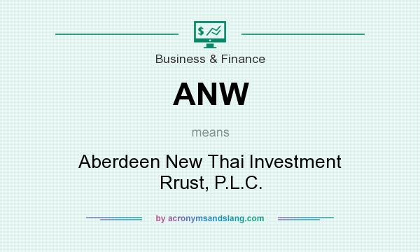 What does ANW mean? It stands for Aberdeen New Thai Investment Rrust, P.L.C.