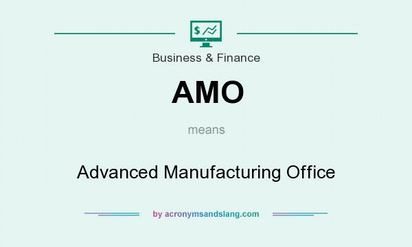What does AMO mean? It stands for Advanced Manufacturing Office