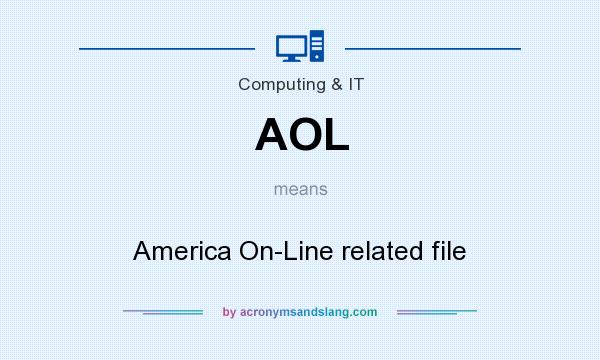 What does AOL mean? It stands for America On-Line related file