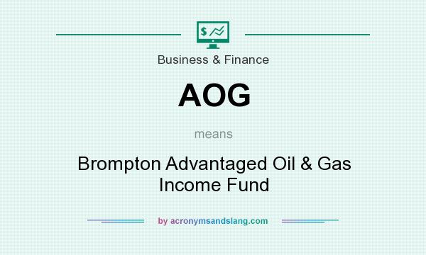 What does AOG mean? It stands for Brompton Advantaged Oil & Gas Income Fund