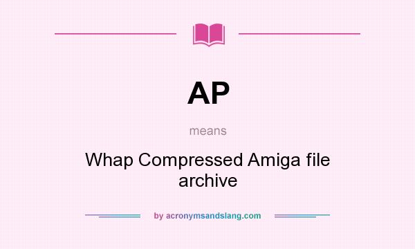 What does AP mean? It stands for Whap Compressed Amiga file archive