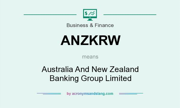 What does ANZKRW mean? It stands for Australia And New Zealand Banking Group Limited