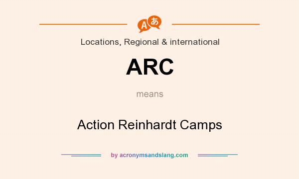What does ARC mean? It stands for Action Reinhardt Camps