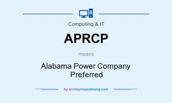 What does APRCP mean? It stands for Alabama Power Company Preferred