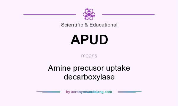 What does APUD mean? It stands for Amine precusor uptake decarboxylase