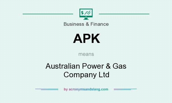 What does APK mean? It stands for Australian Power & Gas Company Ltd