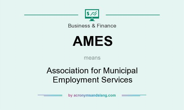 What does AMES mean? It stands for Association for Municipal Employment Services