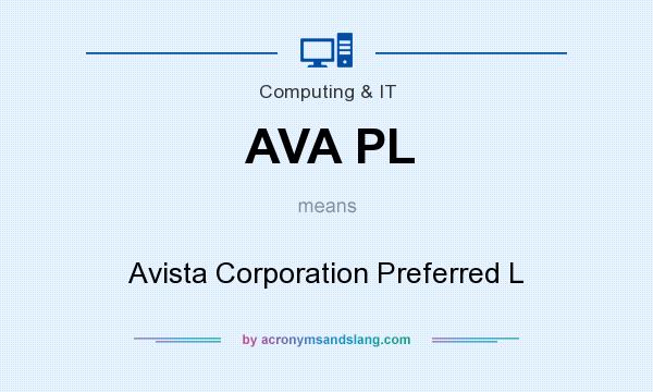 What does AVA PL mean? It stands for Avista Corporation Preferred L