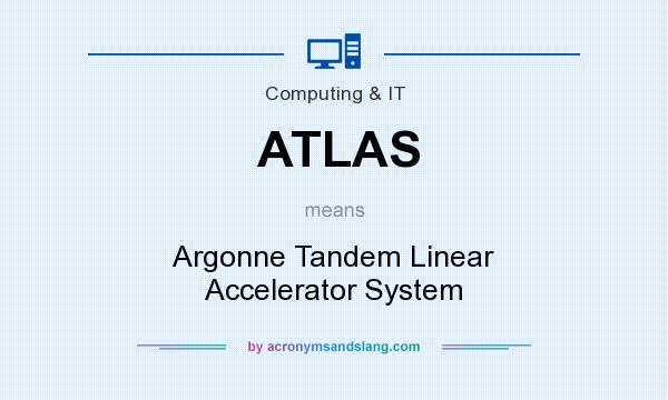 What does ATLAS mean? It stands for Argonne Tandem Linear Accelerator System