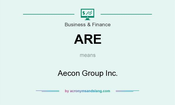What does ARE mean? It stands for Aecon Group Inc.