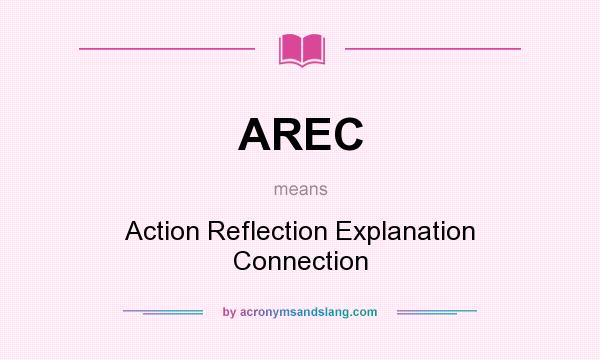 What does AREC mean? It stands for Action Reflection Explanation Connection