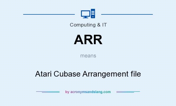 What does ARR mean? It stands for Atari Cubase Arrangement file