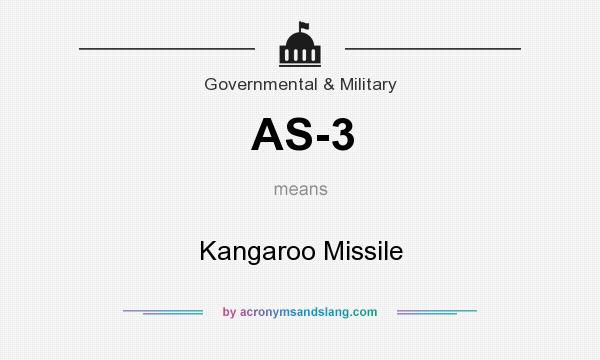 What does AS-3 mean? It stands for Kangaroo Missile