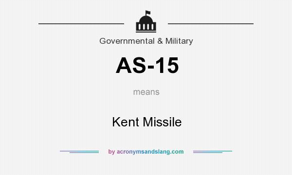 What does AS-15 mean? It stands for Kent Missile